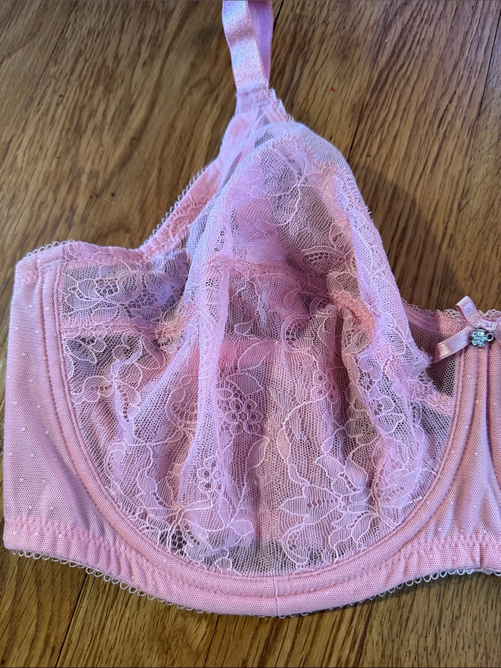 🐷 Wacoal Retro Chic Unlined Underwire Bra - Bridal Rose - Picture 3 of 14